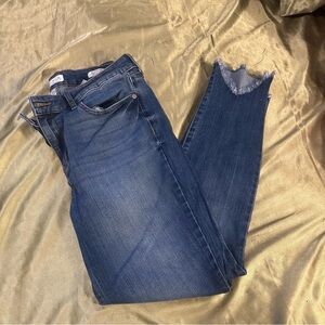 Sofia Vergara Women’s Jeans Distressed Ankle Skinny Size 12 Blue Denim